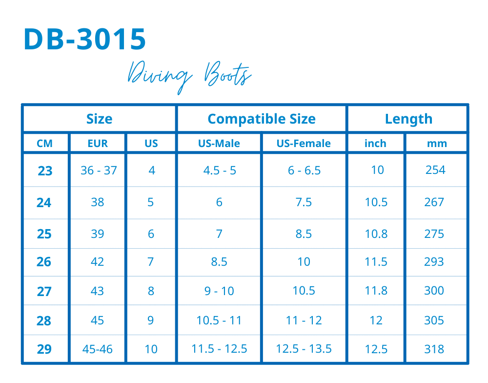 DB-3015 Dive 3.5mm Boots