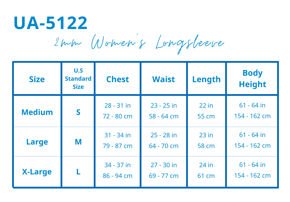 UA-5122 2mm Women's Full Zip Long Sleeve