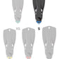 Travel Right Fins With Color heel Grip