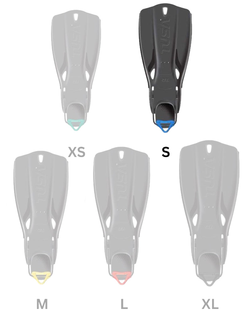Travel Right Fins With Color heel Grip