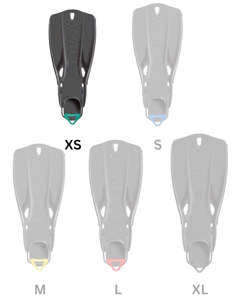 Travel Right Fins With Color heel Grip