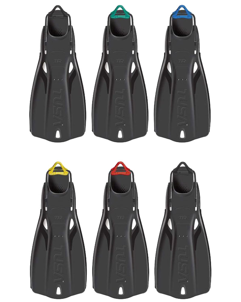 Travel Right Fins With Color heel Grip