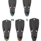 Travel Right Fins With Color heel Grip