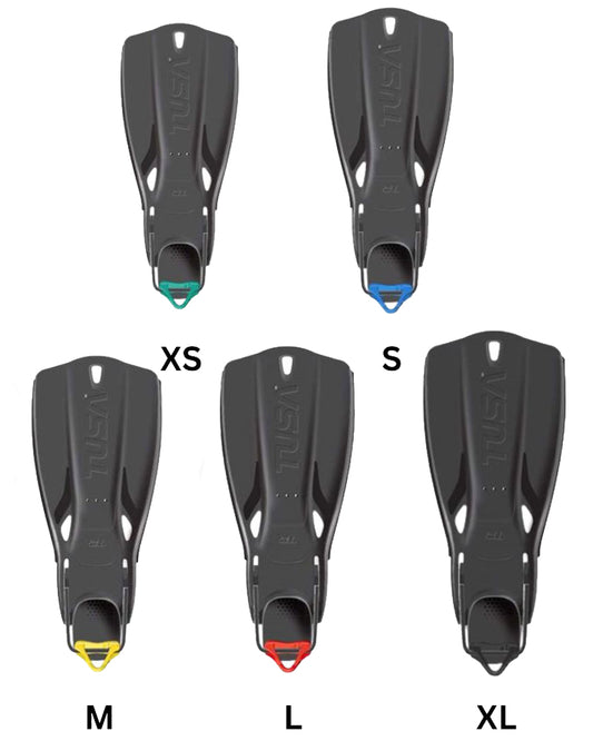 Travel Right Fins With Color heel Grip